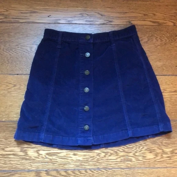 BDG Urban Outfitters Corduroy Button Front Skirt 2